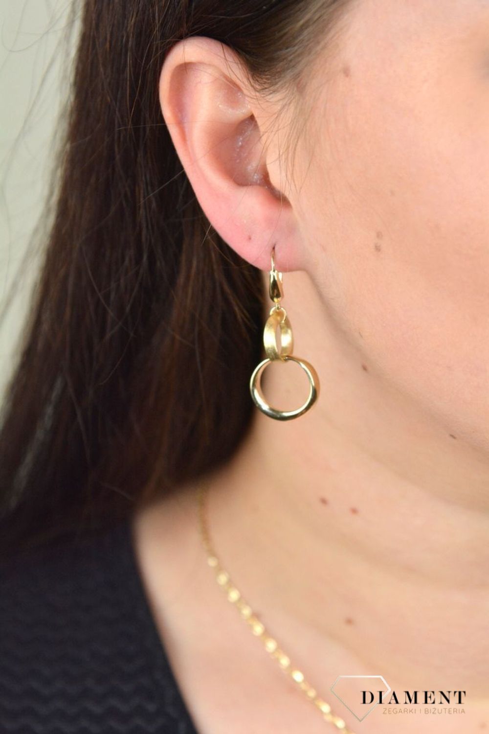 Złote kolczyki próba 585 wiszące koła DIA-KLC-GA 244--585.jpg